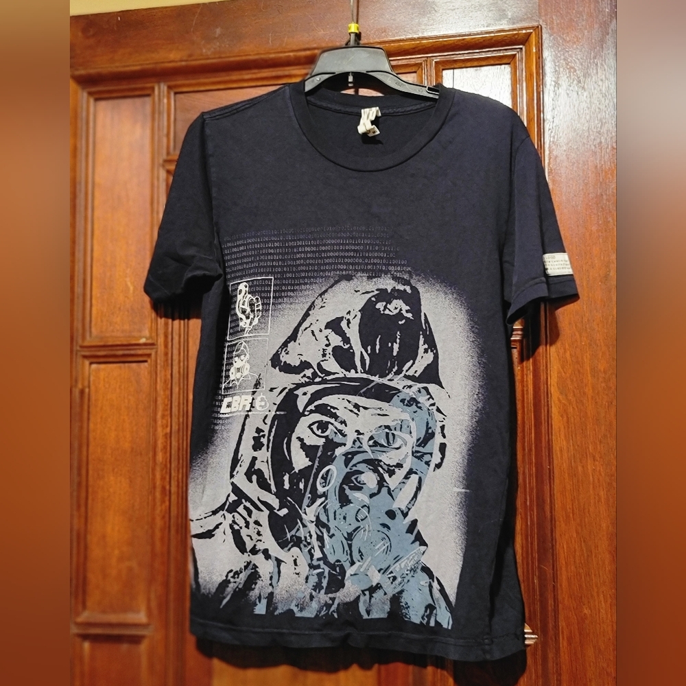 Cardboard Robot (CBR) Men's Black Graphic T-Shirt-Size Small- Rare!